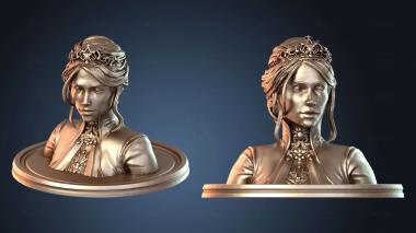 3D модель Бюст принцессы (STL)
