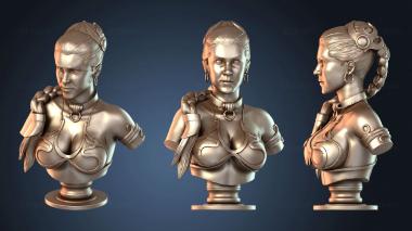 3D модель Бюст принцессы Леи (STL)