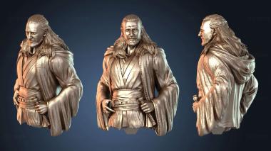 3D модель Бюст Квин Гон Джинна из Звездных Войн (STL)
