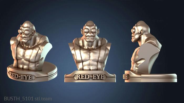 Красный глаз бюст