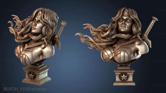 Бюсты монстры и герои Портрет бюста Чудо-женщины из фильма «Красный сын»