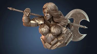 3D модель Axe redsonja bust (STL)