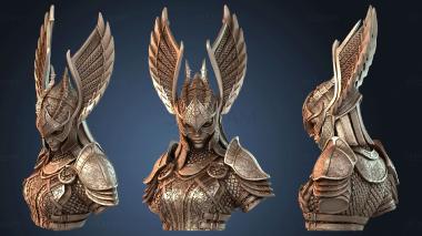 3D модель Бюст ревны со шлемом (STL)