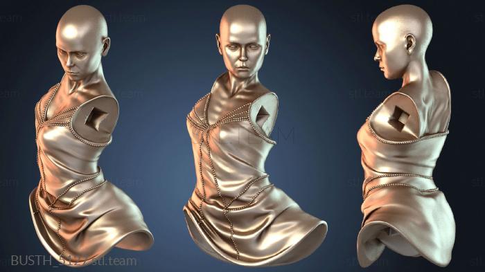 Бюсты монстры и герои Ривер Тэм Торс Лысая Фигура