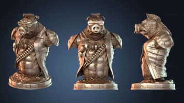 3D модель Рокстеди и Бибоп разгромлены (STL)