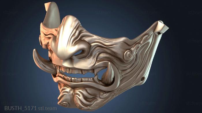 Бюсты монстры и герои Маска самурая