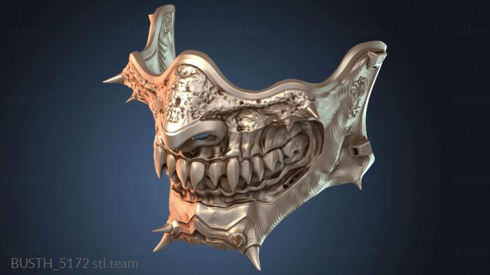 Бюсты монстры и герои Маска самурая тени