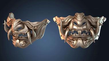 3D модель Тяжелая самурайская маска (STL)