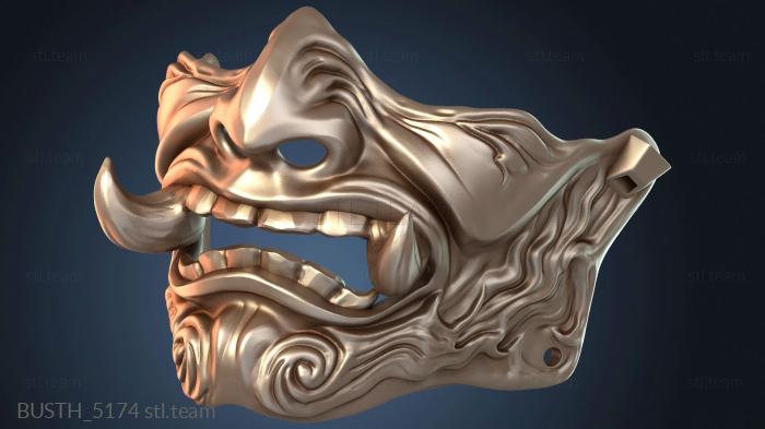 Бюсты монстры и герои Маска самурая Сэм