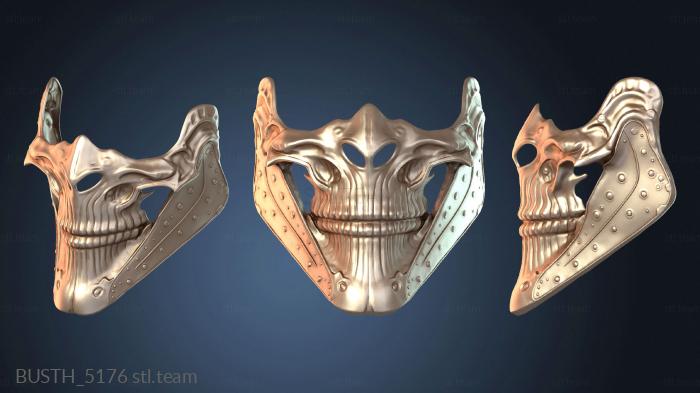 Бюсты монстры и герои Стилизованная маска самурая