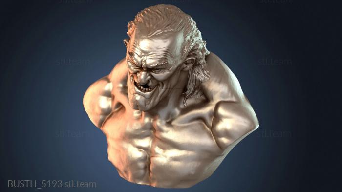 Бюсты монстры и герои Страшный старый чувак бюст отвратительного старика Сэма Роуэна