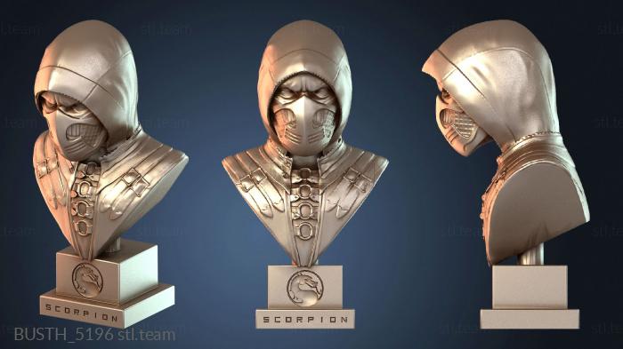 Бюсты монстры и герои Стилизованный бюст скорпиона