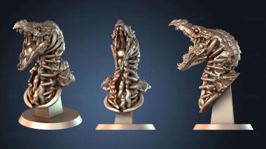 3D модель Бюст дракона-нежити Крика (STL)