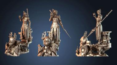 3D модель Бюст с тенью сердца (STL)