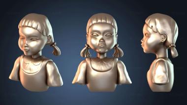 3D модель Голова куклы-игрушки кальмара (STL)