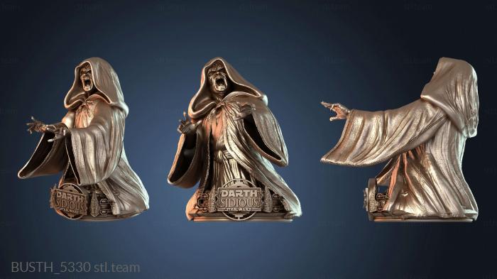 Бюсты монстры и герои Бюст Дарта Сидиуса из «Звездных войн»