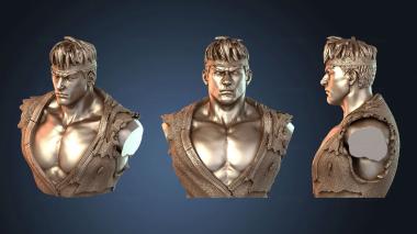 3D модель Уличный боец Рю (STL)