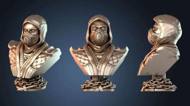 3D модель Злой бюст Саб-Зиро и Скорпиона (STL)