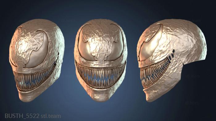 Бюсты монстры и герои Маска Человека-паука Венома на заднем шлеме