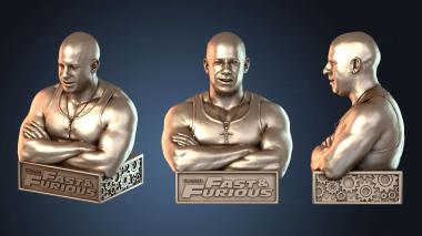 3D модель Бюст Вина Дизеля (STL)