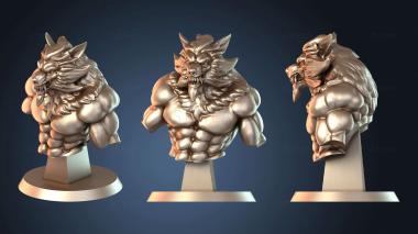 3D модель Бюст Вервольфа (STL)