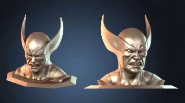 3D модель Боевой Росомаха БЮСТ (STL)