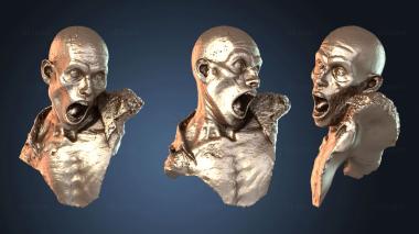 3D модель Бюст зомби (STL)
