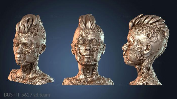 Бюсты монстры и герои Зомби-панк-женщина