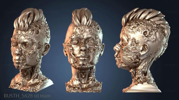 Бюсты монстры и герои Зомби-женщина с короткой стрижкой