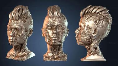 3D модель Зомби-женщина с короткой стрижкой (STL)