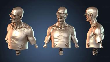 3D модель Бюст Зомби-человека (STL)