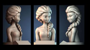 3D модель Бюст Мисс Эльзы (STL)