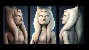 3D модель Бюст мисс Асоки Тано (STL)