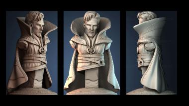 3D модель Доктор Стрэндж бюст (STL)