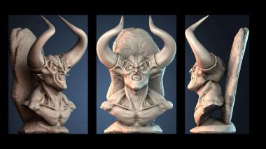3D модель Бюст тьмы (STL)