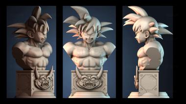 3D модель BUSTO_GOKU_V1_FULL (STL)