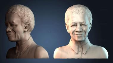 3D модель Нельсон Мандела (STL)