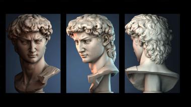 3D модель Голова Микеланджелоса Давида (STL)