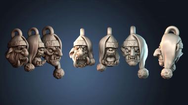 3D модель Рождественские украшения на голову ёлки (STL)
