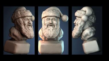 3D модель Бюст Санта Клауса (STL)