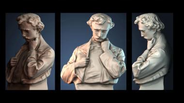 3D модель Эдгар Аллан По в Балтиморском музее искусств, Мэриленд (STL)