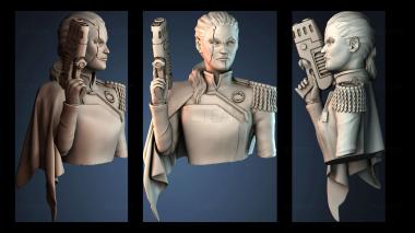 3D модель Бюст Лотары Саррин (STL)