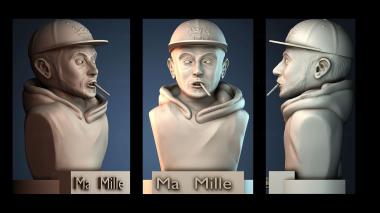 3D модель Бюст Мака Миллера (STL)