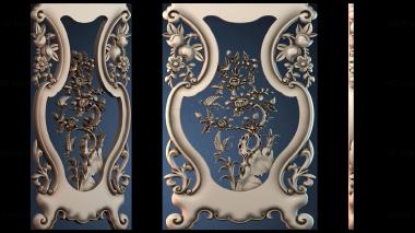 3D model Table and chair pattern Chrysanthemum plant (STL)