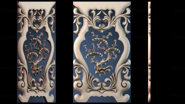 3D модель Стол и стул с узором «Кедр» (STL)