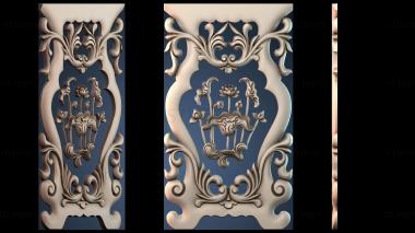 3D модель Стол и стул узор Лотос (STL)