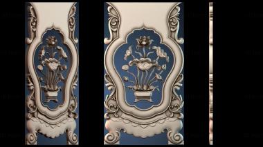 3D модель Стол и стул узор Лотос (STL)