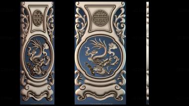 3D модель Стол и стул узор Дракон (STL)