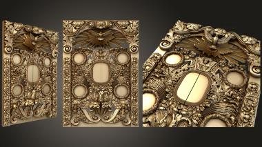 3D model The grandiose royal doors with a dove (STL)