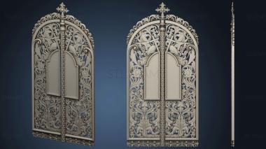 3D model Royal church carved gate (STL)